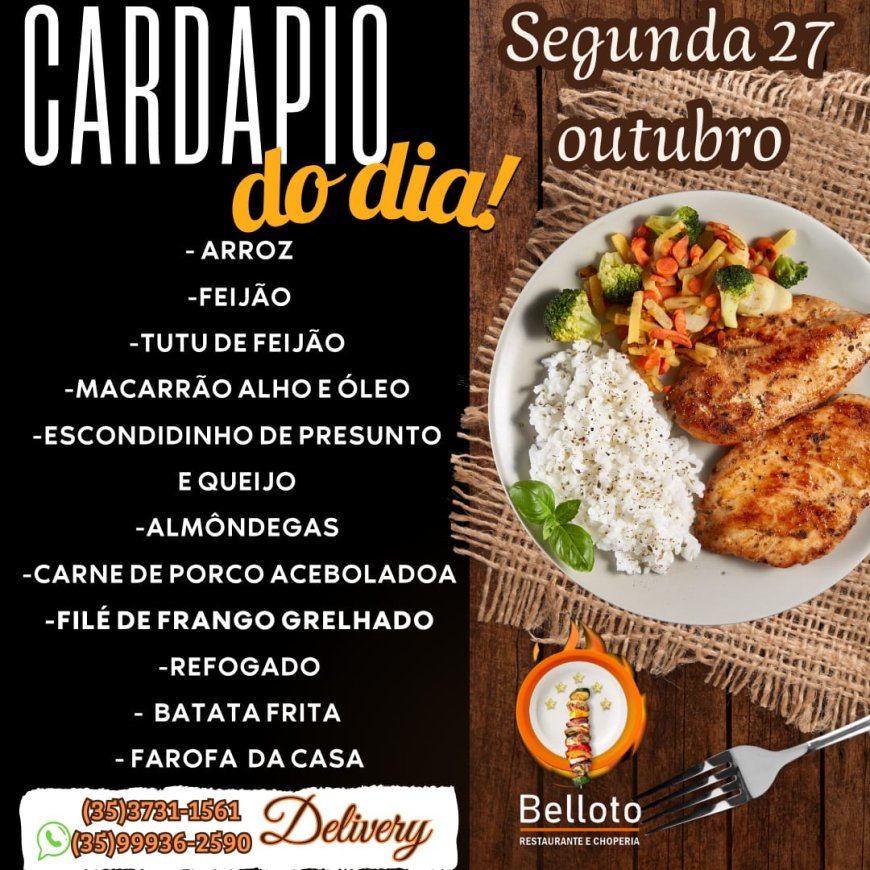 PRATO DO DIA - BELLOTO