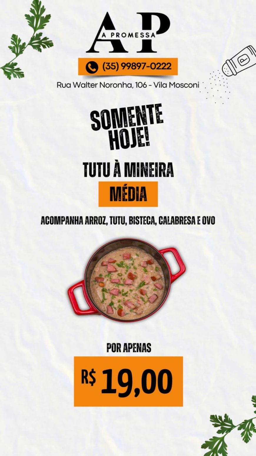 PRATO DO DIA - A PROMESSA