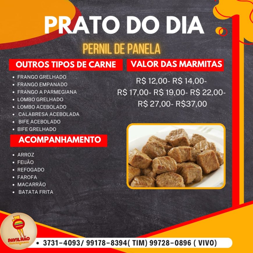 PRATO DO DIA - PAVILHÃO