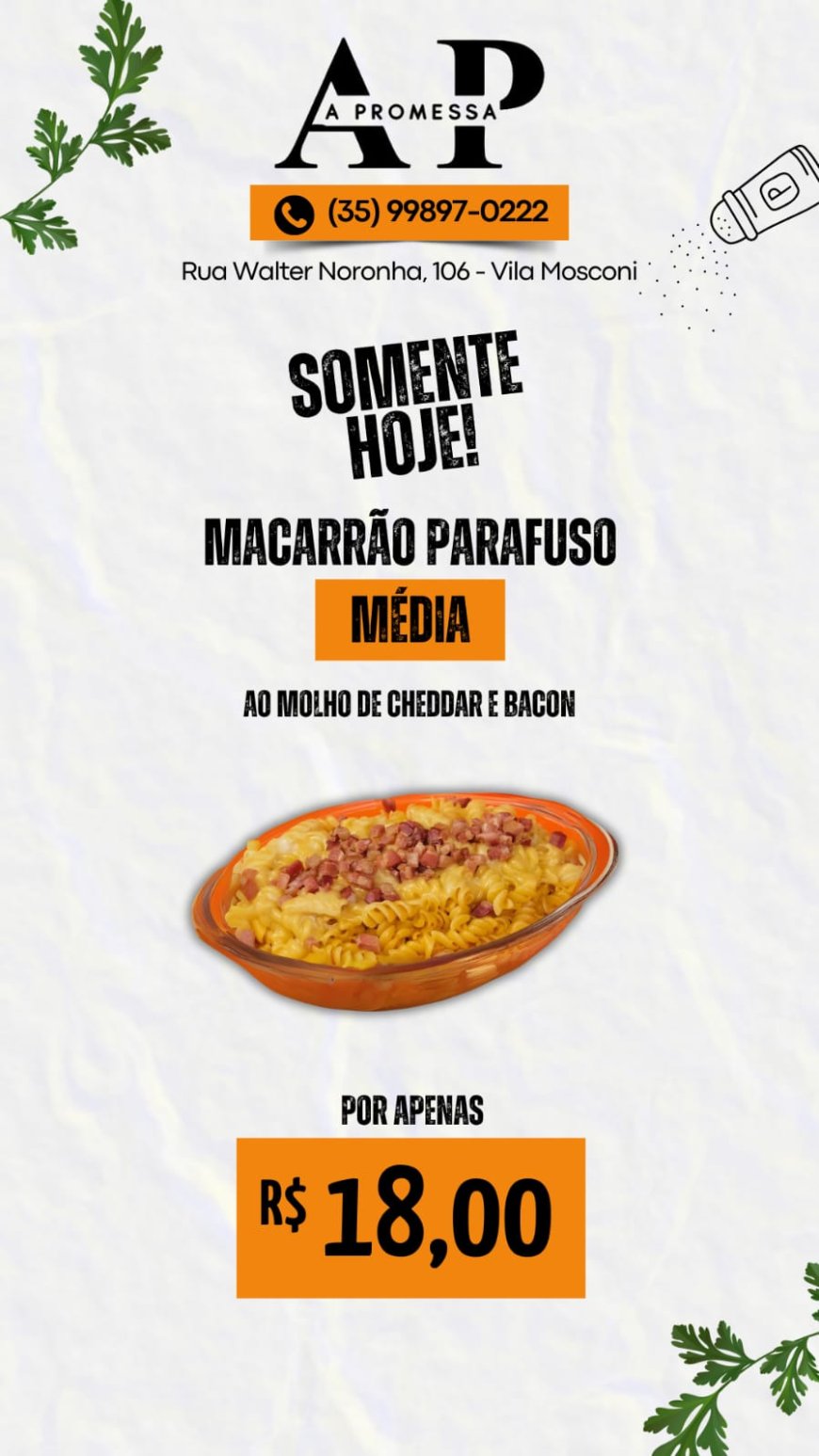 PRATO DO DIA - A PROMESSA