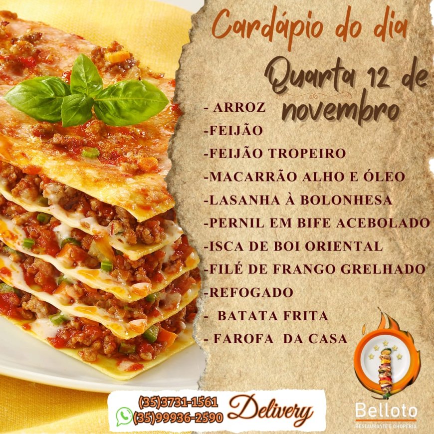 PRATO DO DIA - BELLOTO