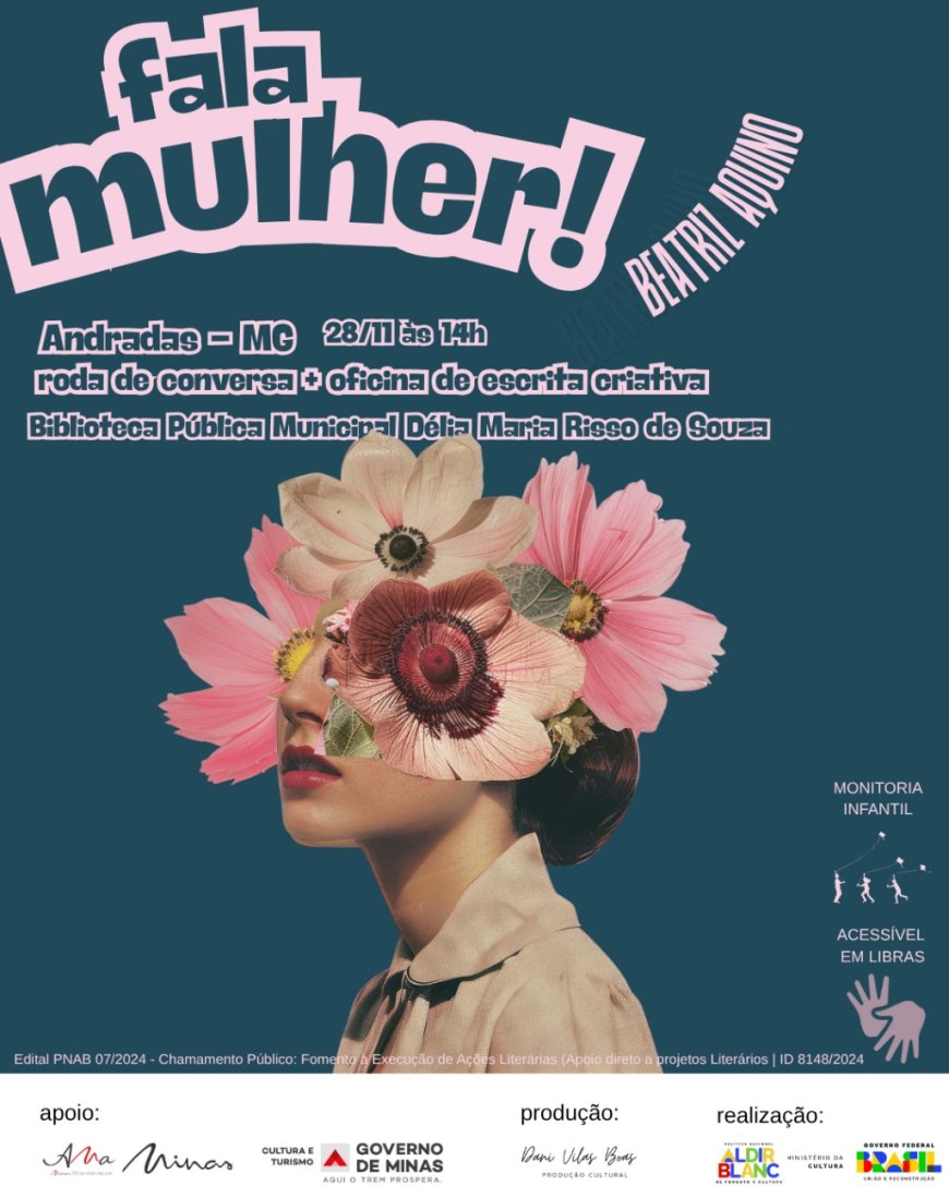 Andradas recebe eventos gratuitos voltados à cultura, mulheres e público LGBTQIAPN+
