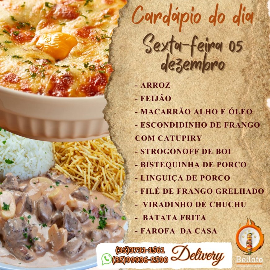 PRATO DO DIA - BELLOTO