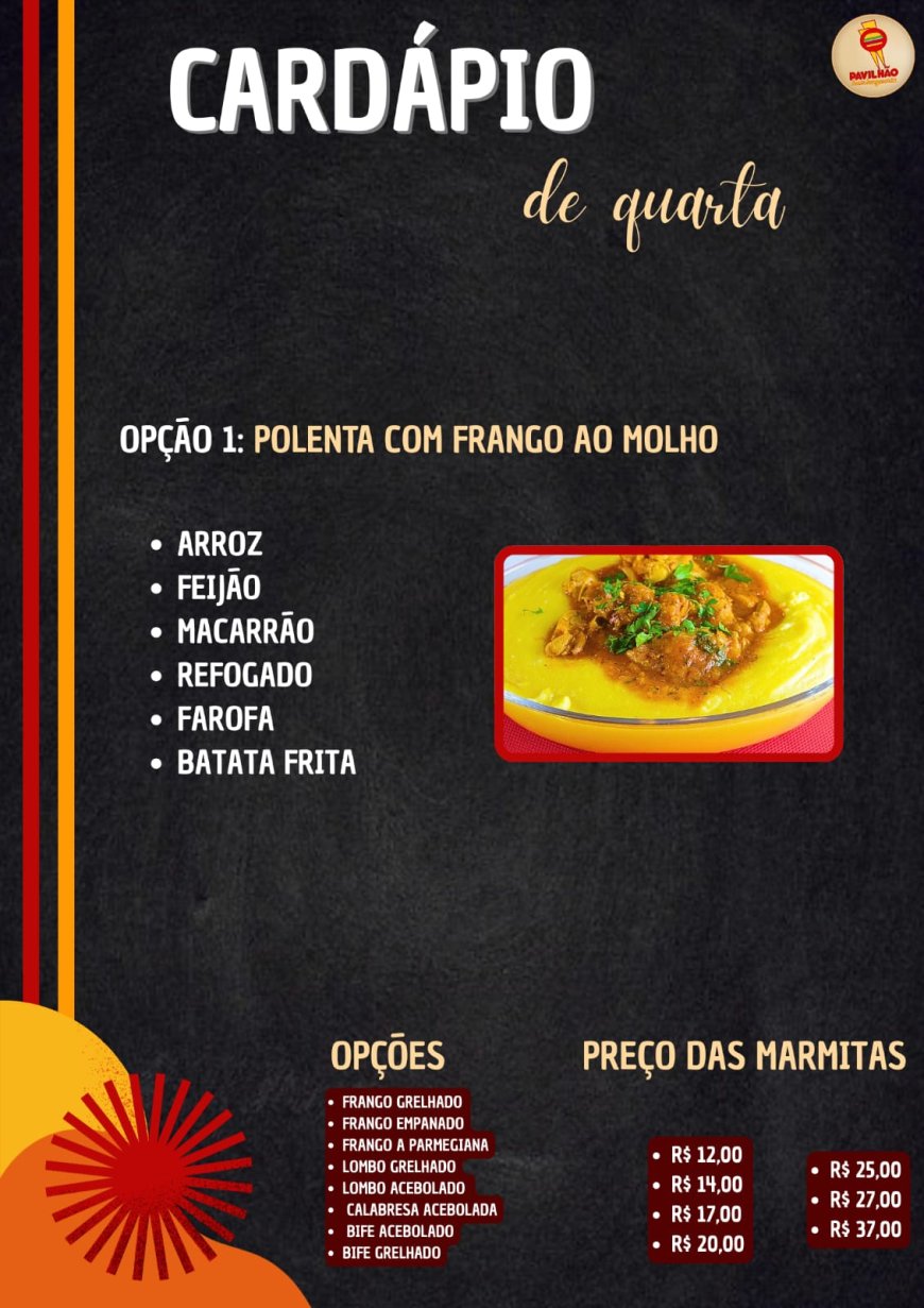PRATO DO DIA - PAVILHÃO