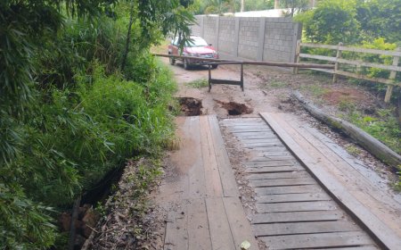 Chuvas intensas provocam danos em estradas rurais de Andradas