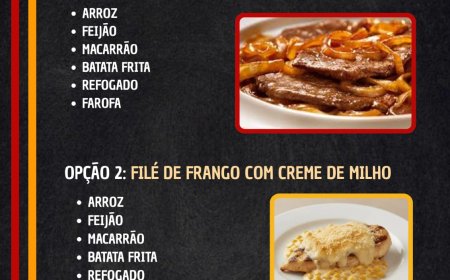 Cardápio Sexta-Feira 06/02 Pavilhão Restaurante e Hamburgueria