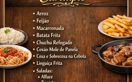 Cardápio segunda-feira 30/03 Restaurante Parmezani & Lima
