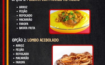 Cardápio Sexta-Feira 10/04 Pavilhão Restaurante e Hamburgueria