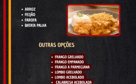 Cardápio quarta-feira 15/04 Pavilhão Restaurante e Hamburgueria