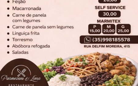 Cardápio Sexta-Feira 17/04 Restaurante Parmezani & Lima