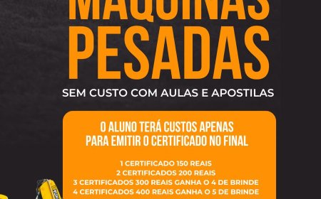 Curso gratuito de Máquinas Pesadas abre inscrições em Andradas e impulsiona qualificação profissional