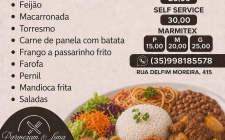 Cardápio Sexta-Feira 24/04 Restaurante Parmezani & Lima