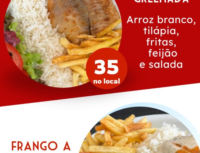 Prato do Dia e Prato Fit Restaurante Taverna